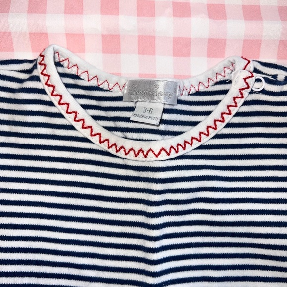 Kissy Kissy Navy and White Striped Kids Romper - Picture 2 of 2